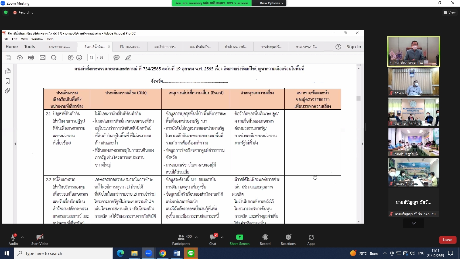 title - ผู้ตรวจราชการกรม ร่วมประชุมชี้แจงแนวทางการตรวจราชการ ตามแผนตรวจราชการและการขับเคลื่อนแบบบูรณาการในระดับพื้นที่ของผู้ตรวจราชการกระทรวงเกษตรและสหกรณ์ ประจำปีงบประมาณ พ.ศ. 2566 ผ่านระบบประชุมทางไกลออนไลน์